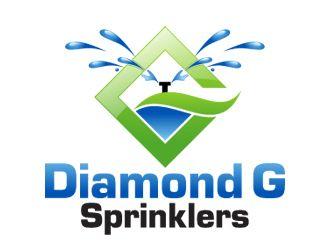 Diamond G Logo - Diamond G Sprinklers logo design - 48HoursLogo.com