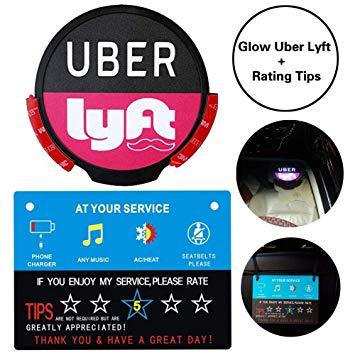 Driver F Logo - Amazon.com: Koky Uber Lyft Sign Make Your Car Visible Glowing Logo ...