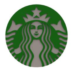 Printable Starbucks Logo - ▷ printable starbucks logo 3d models・grabcad