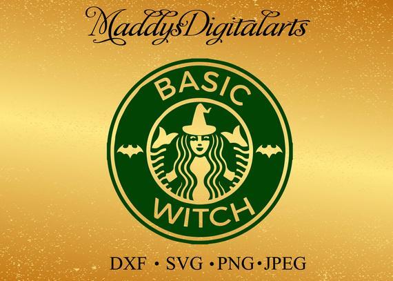 Printable Starbucks Logo - SVG basic witch starbucks logo halloween starbucks svg