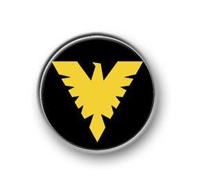 Jean Grey Logo - PHOENIX / 1” / 25mm pin button / badge / Marvel / Jean Grey / Stan ...