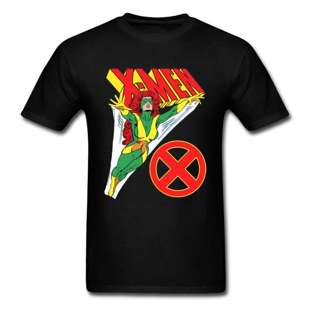 Jean Grey Logo - Marvel T Shirt Jean Grey X Men T Shirt Logo Crew Neck Tshirt Summer