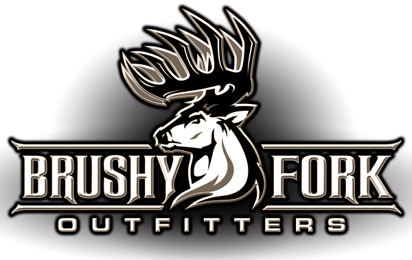 Black and White Hunting Logo - Expert hunting guides in Ohio at Brushy Fork Outfitters