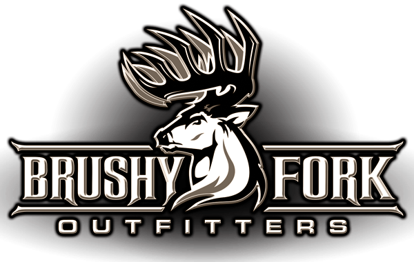 Black and White Hunting Logo - Expert hunting guides in Ohio at Brushy Fork Outfitters
