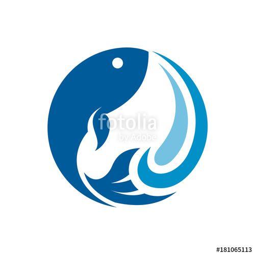 Fish Circle Logo - Ocean Fish Logo