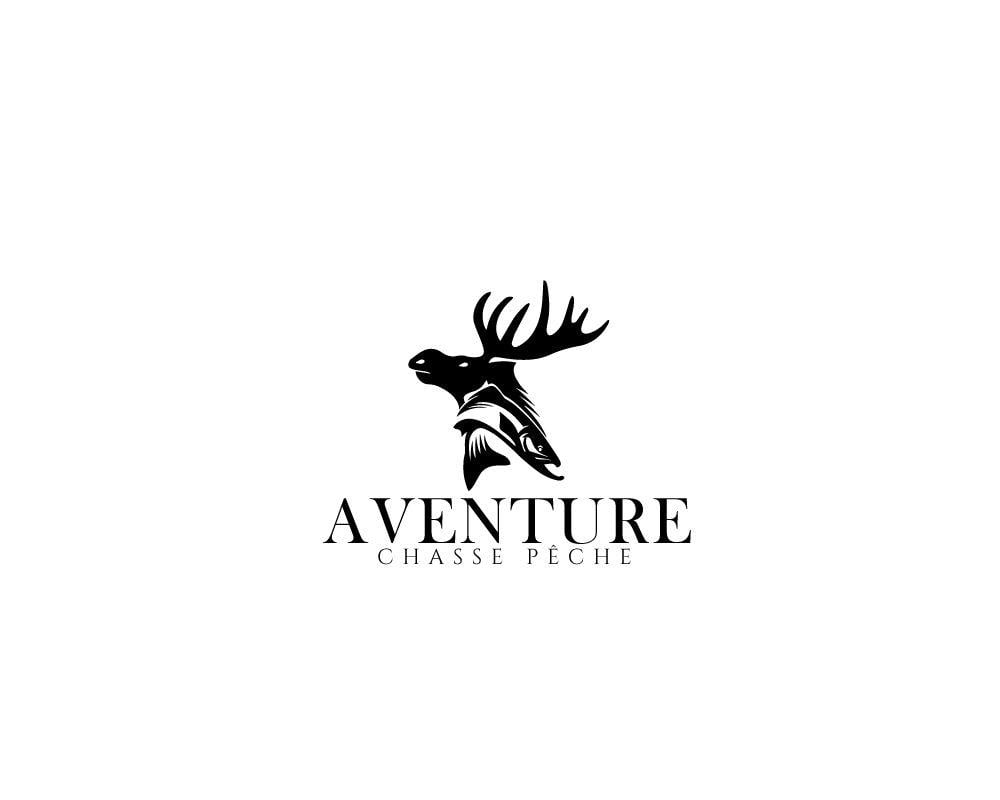 Black and White Hunting Logo - Masculine, Professional, Hunting Logo Design for Aventure Chasse ...