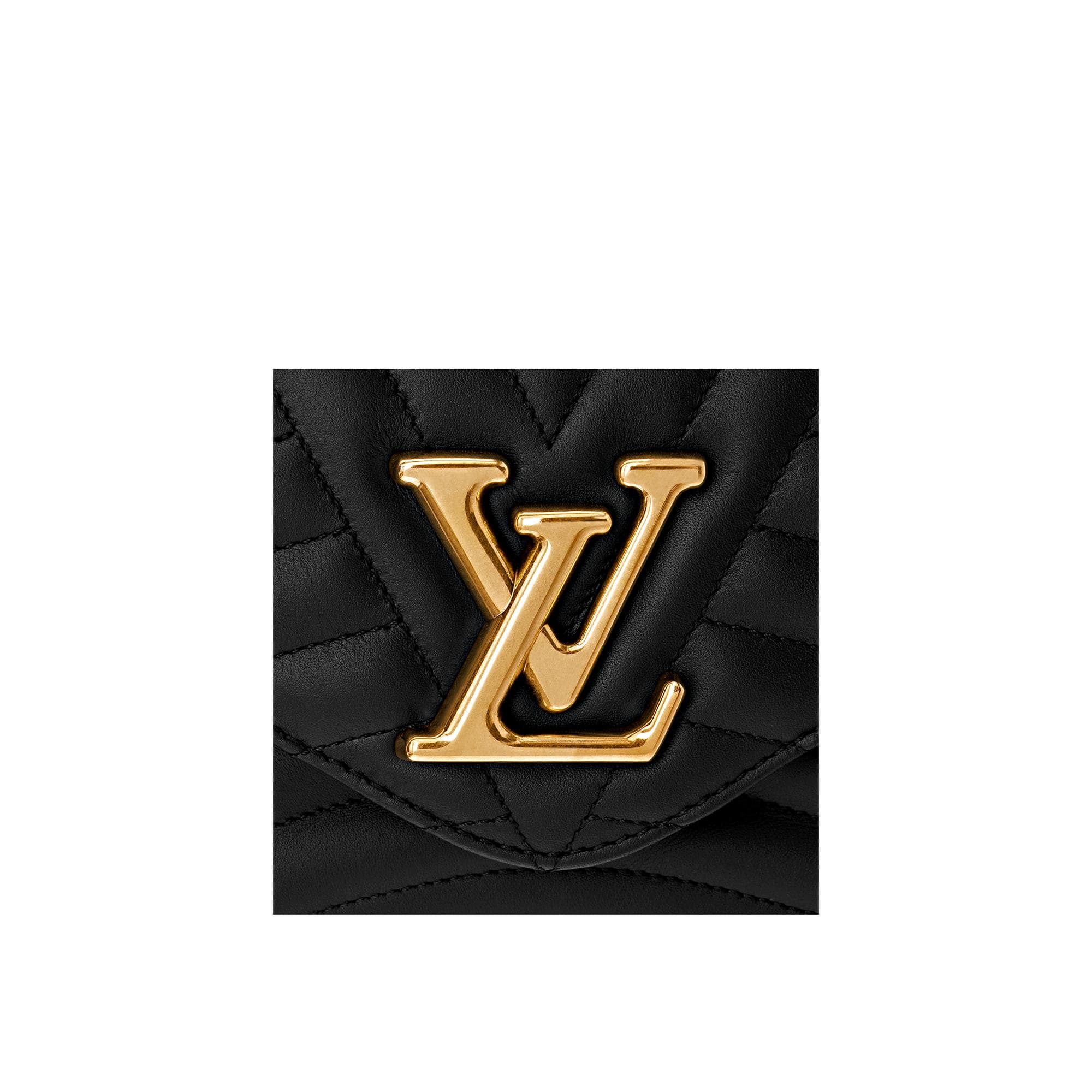 LV Bag Logo - Louis Vuitton New Wave Chain Bag MM LV New Wave Leather - Handbags ...