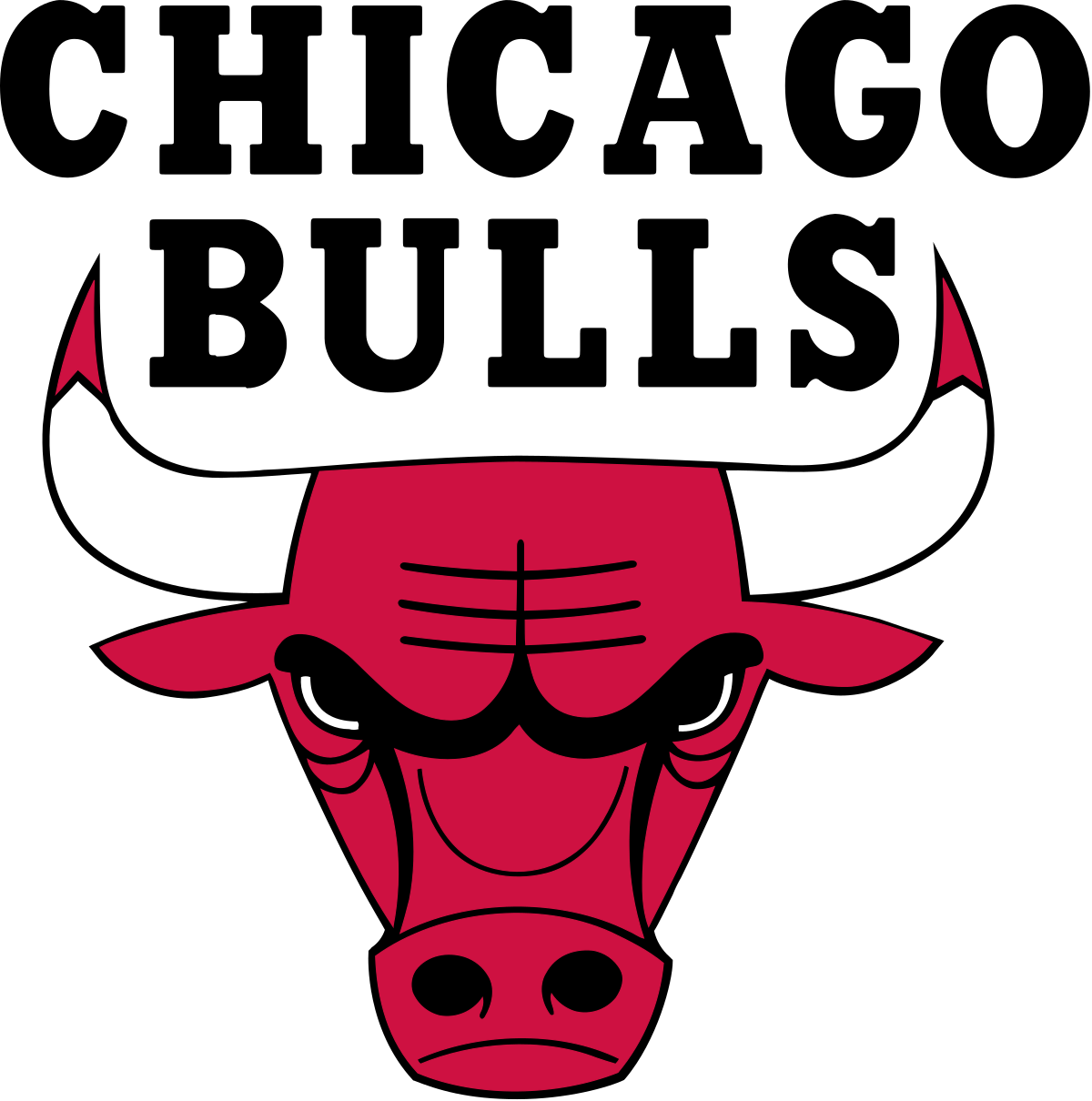 Red and Black Bull Logo - Chicago Bulls