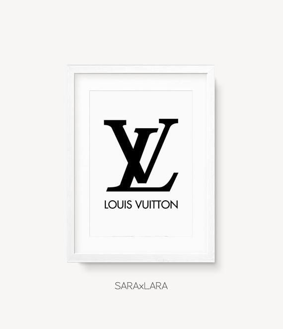 LV Bag Logo - Louis Vuitton Print Louis Vuitton Logo Louis Vuitton Art Girls | Etsy