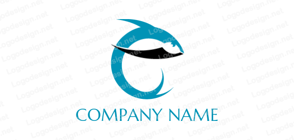 Fish Circle Logo - abstract fishing lure in shape of circle | Logo Template by ...