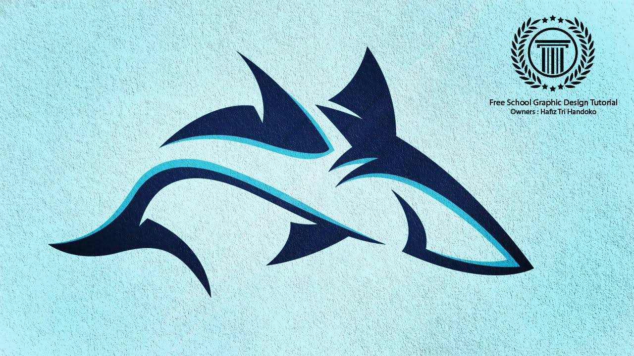 Fish Circle Logo - Logo Design Illustrator / Shark Fish Logo / Water Predator Logo ...