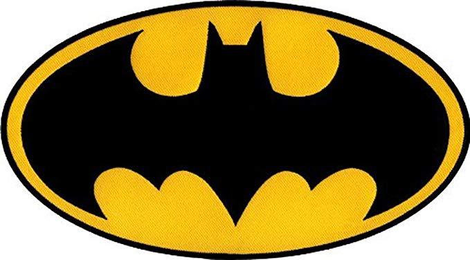 Bat Logo - Amazon.com: Batman - Large Logo - Embroidered Iron On or Sew On ...