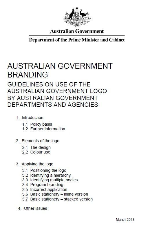 Australian Government Logo - Australian Government Branding - Guidelines on the use of the ...