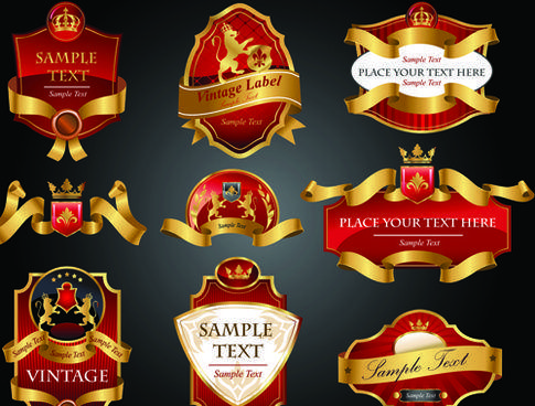 Red and Gold Logo - Free Bee Logo Black-Gold Free vector in Adobe Illustrator ai ( .ai ...