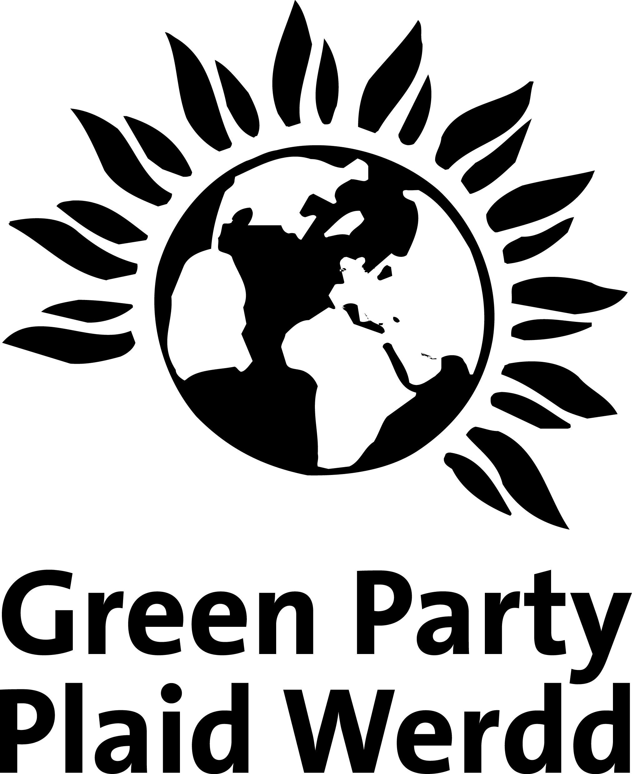All Green and White Logo - Green Party Visual Identity