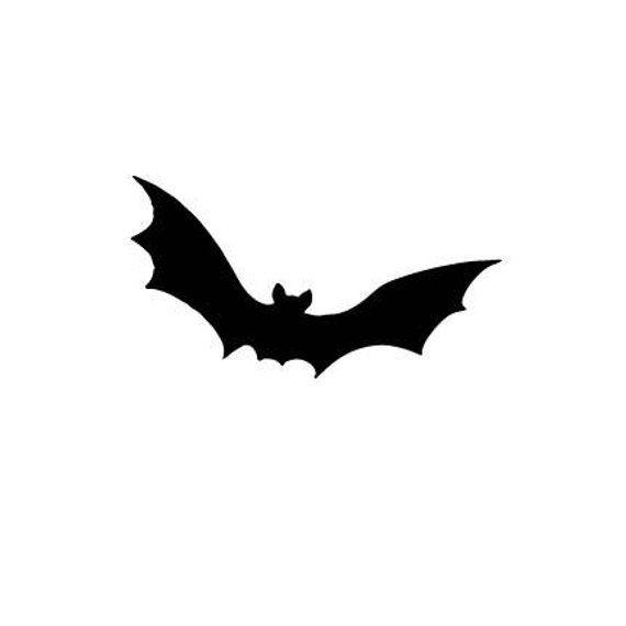 Bat Logo - Halloween bat logo outline laptop cup decal SVG Digital | Etsy