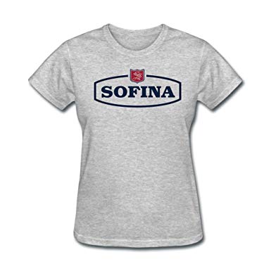 Sofina Logo - Dandelion Sofina Women's T Shirt Large Grey: Clothing