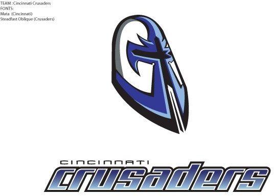 Crusaders as Team Logo - Cincinnati Crusaders. Blitz -The League