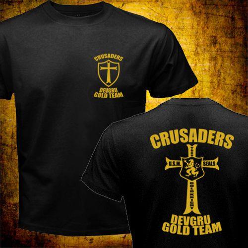 Crusaders as Team Logo - New Summer Tops US Crusaders Seal Team Six Gold Team Special Force ...