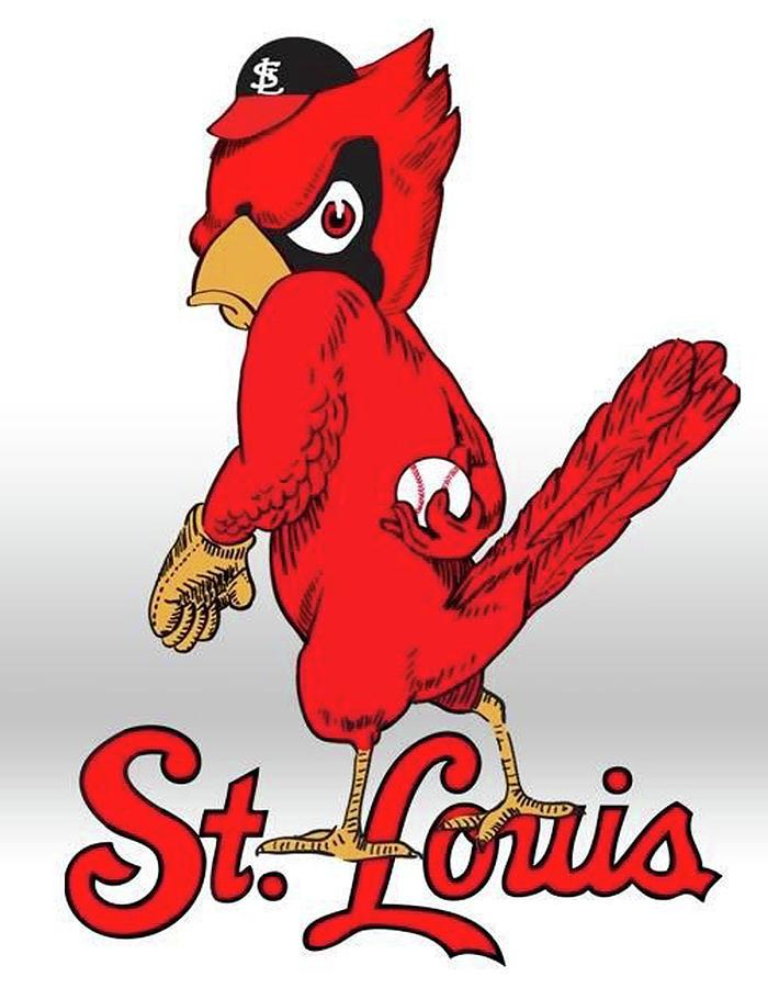 St. Louis Cardinals Logo - St. Louis Cardinals Logo, Logo Mixed Media by Thomas Pollart