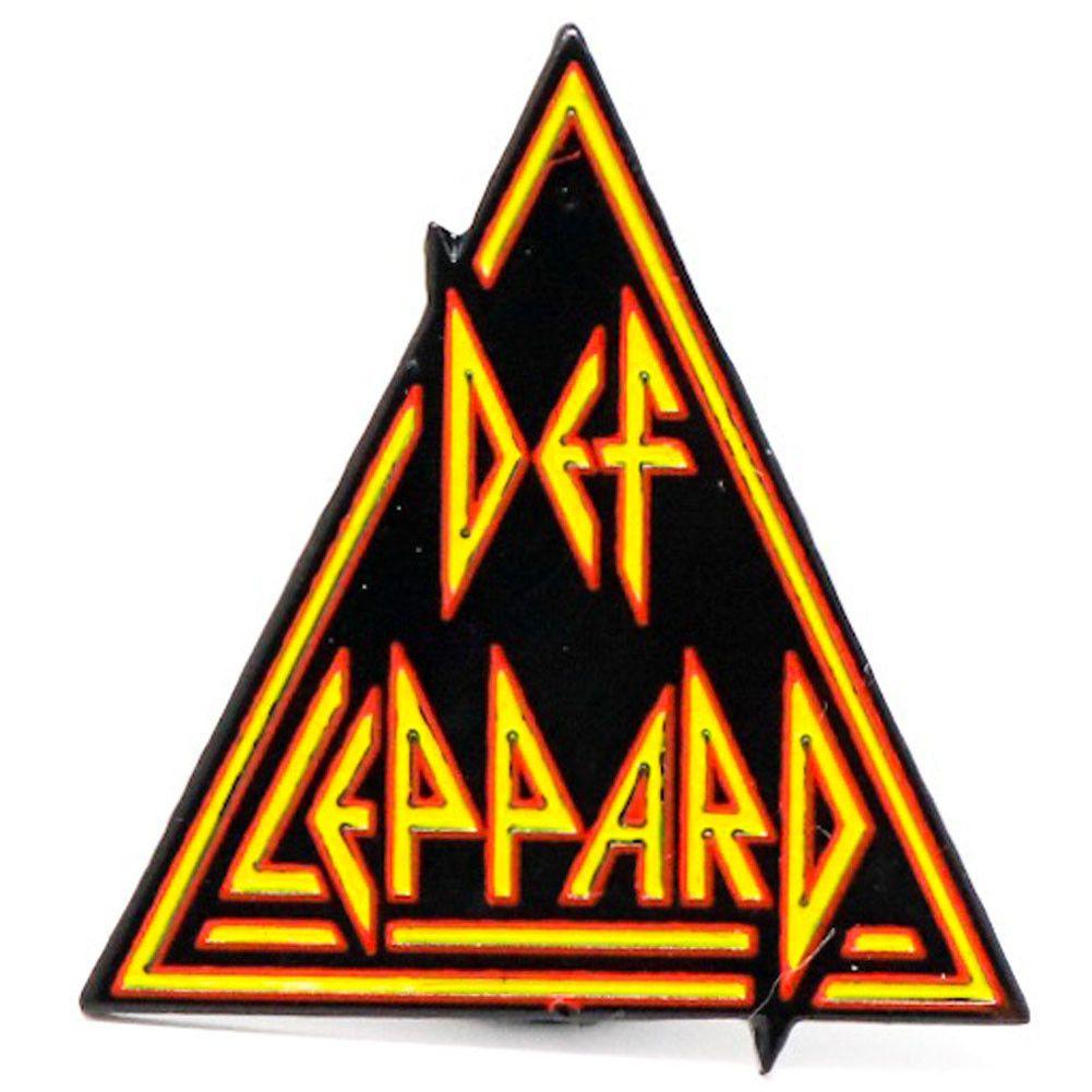 Def Leppard Logo - Def Leppard Logo Pewter Pin Badge - Rockabilia