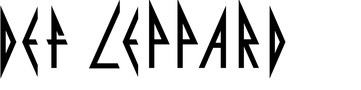 Def Leppard Logo - Def Leppard font download - Famous Fonts