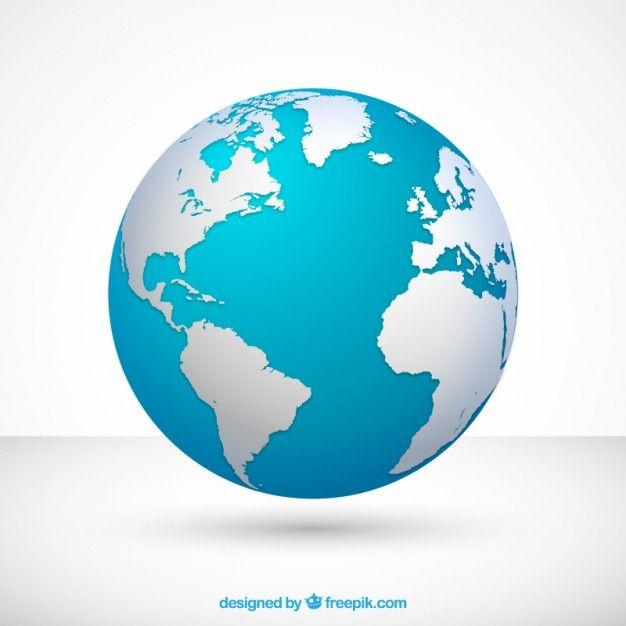 Flat Globe Logo - Globe Vector