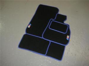 Black and Blue M Logo - Black Blue M Sport Logo Car Mats To Fit BMW 1 Series F21 Hatchback