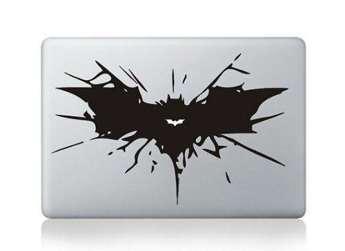 Black Bat Logo - Bat logo stickers skin for apple MacBook-in Laptop Skins from ...