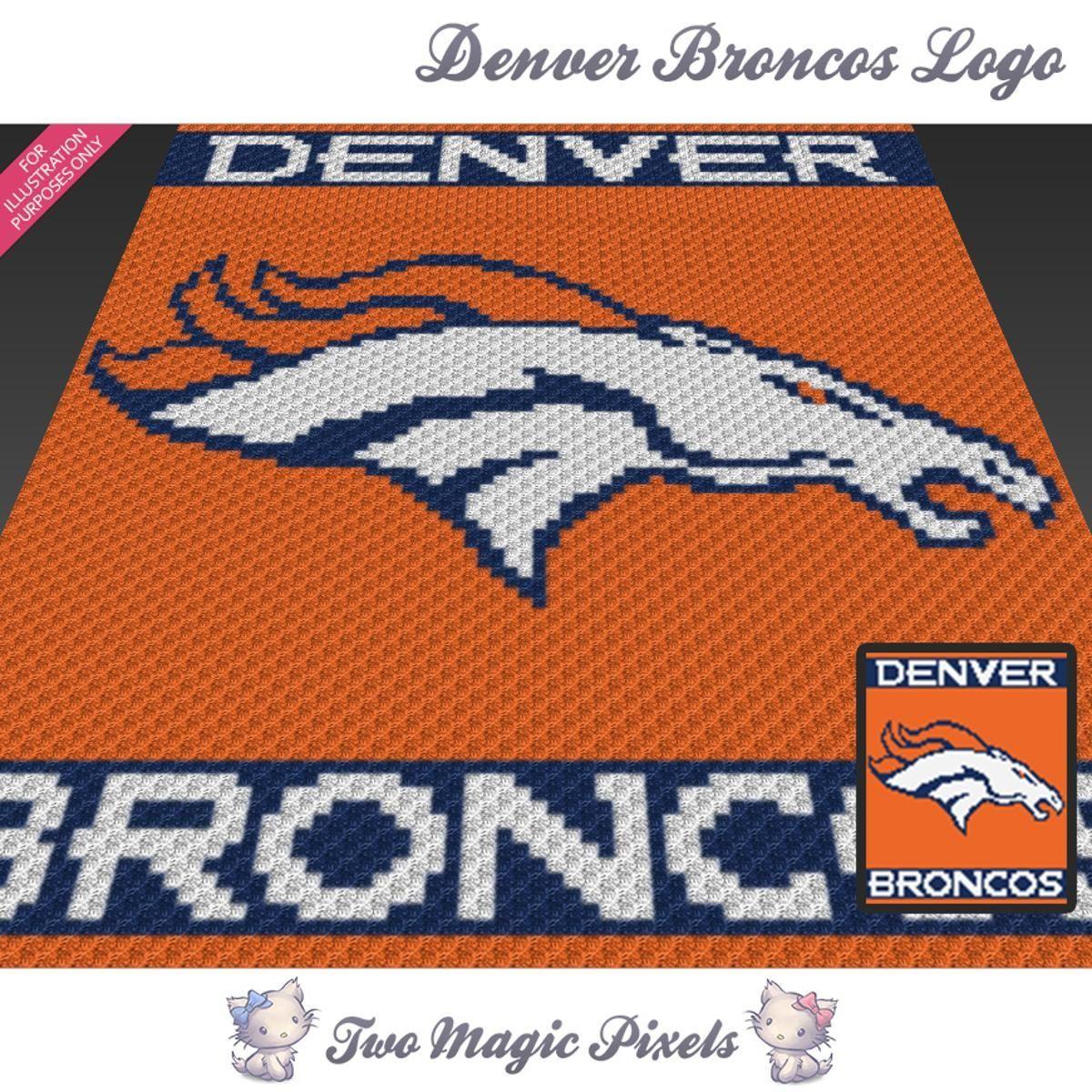 Craftsy Logo - Denver Broncos Logo C2C Crochet Graph | Craftsy | crochet the day ...