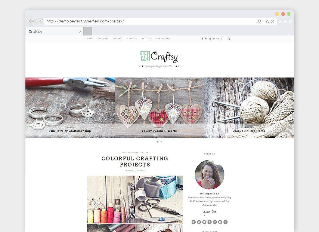 Craftsy Logo - Crafting WordPress Theme Craftsy WordPress Blog Themes