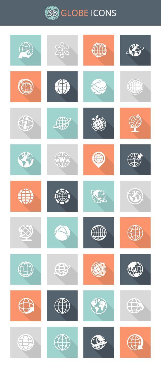 Flat Globe Logo - Our latest addition to our freebies section is a vector flat globe ...