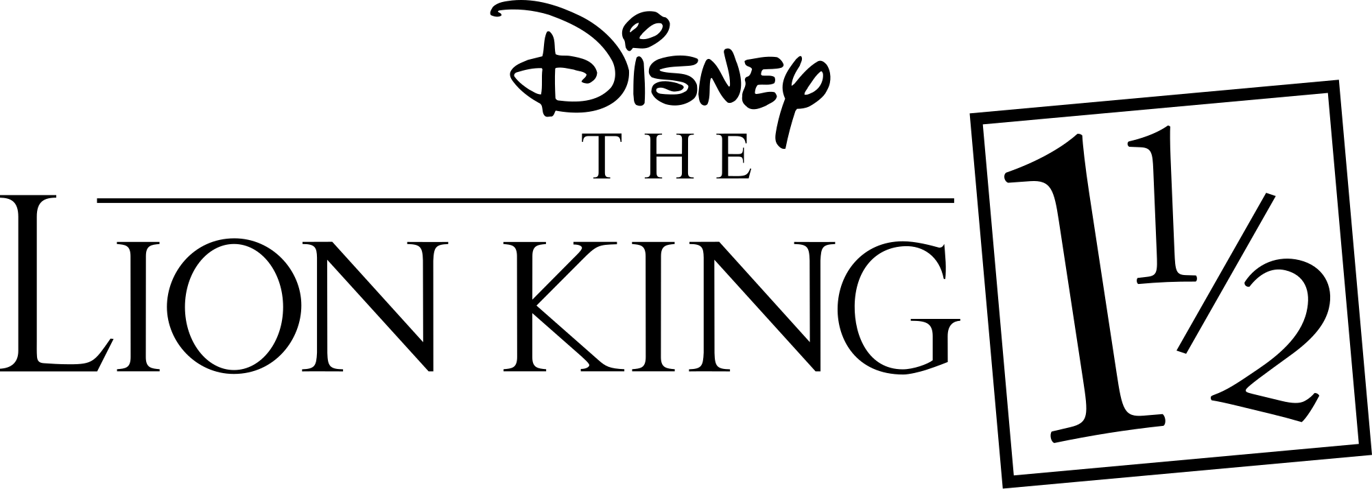 The Lion King Logo - File:The Lion King 1½ logo.svg - Wikimedia Commons