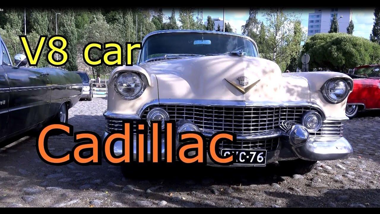 Old V8 Car Logo - Cadillac Old V8 USA car - YouTube