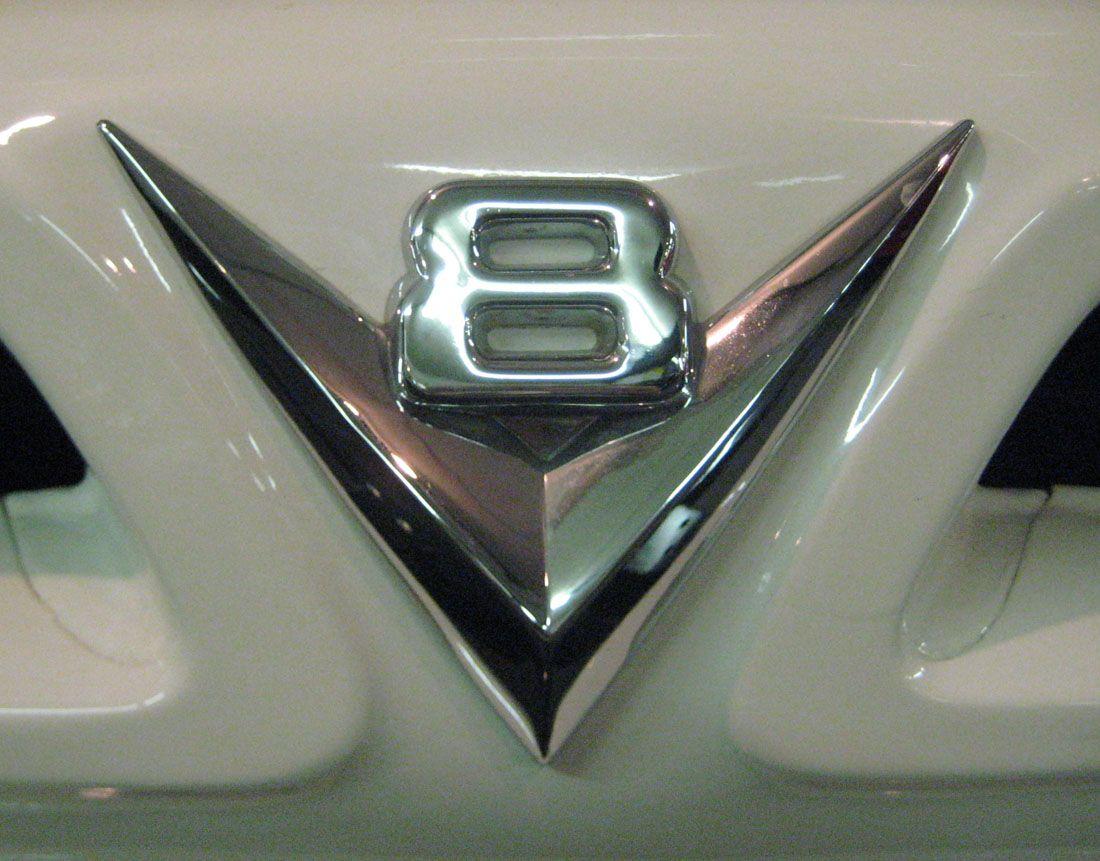 Old V8 Car Logo - V Emblems