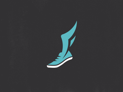 Running Shoe with Wings Logo - F Wing Track Shoe | Logo and Branding Identity | Logo design, Logo ...