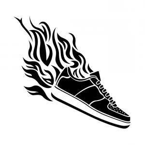 Running Shoe with Wings Logo - Photostock Vector Speeding Running Shoe Symbol Icon Logo Sneaker ...