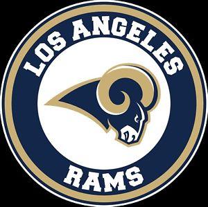 Los Angeles Rams Logo - Los Angeles Rams Circle Logo Vinyl Decal / Sticker 5 sizes!! | eBay