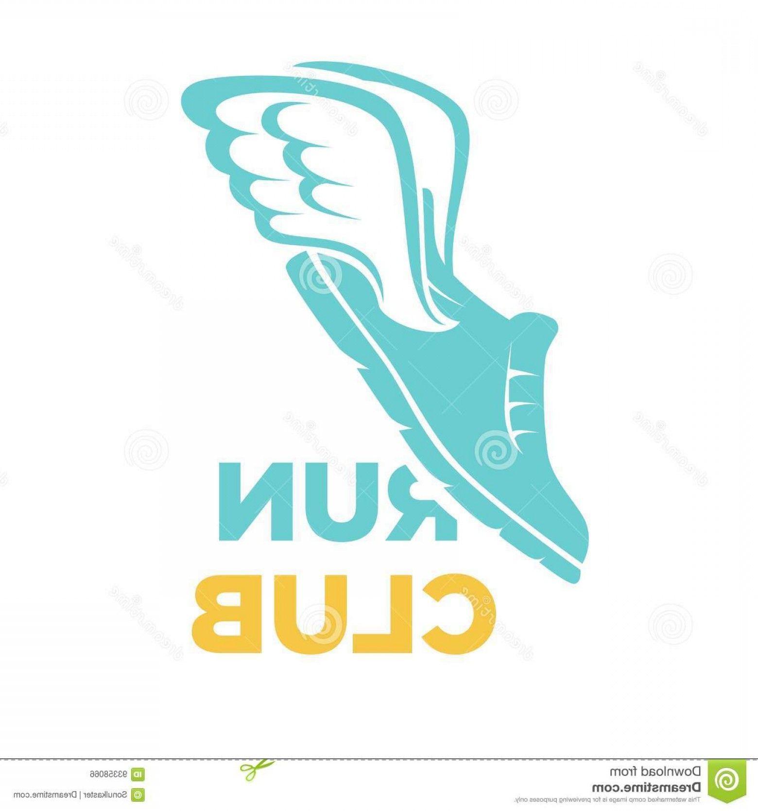 Running Shoe with Wings Logo - Shoe With Wings Vector | sohadacouri