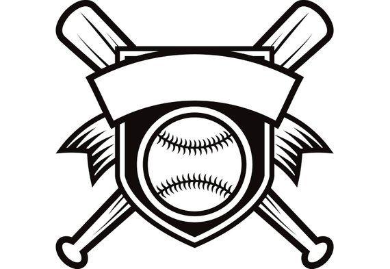 Baseball Field Logo - Baseball Logo 1 Banner Bats Crossed Ball Diamond Sports | Etsy