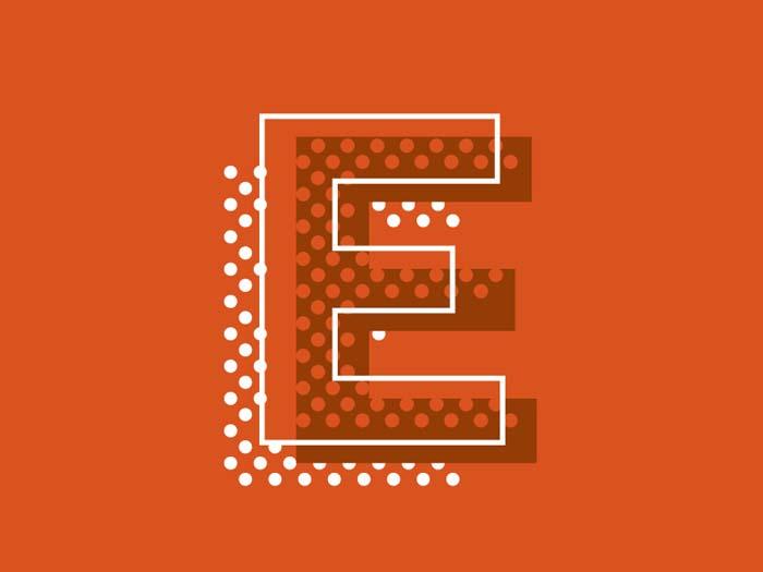 Big E Logo - Check out Dot Tip Logo Design for Inspiration