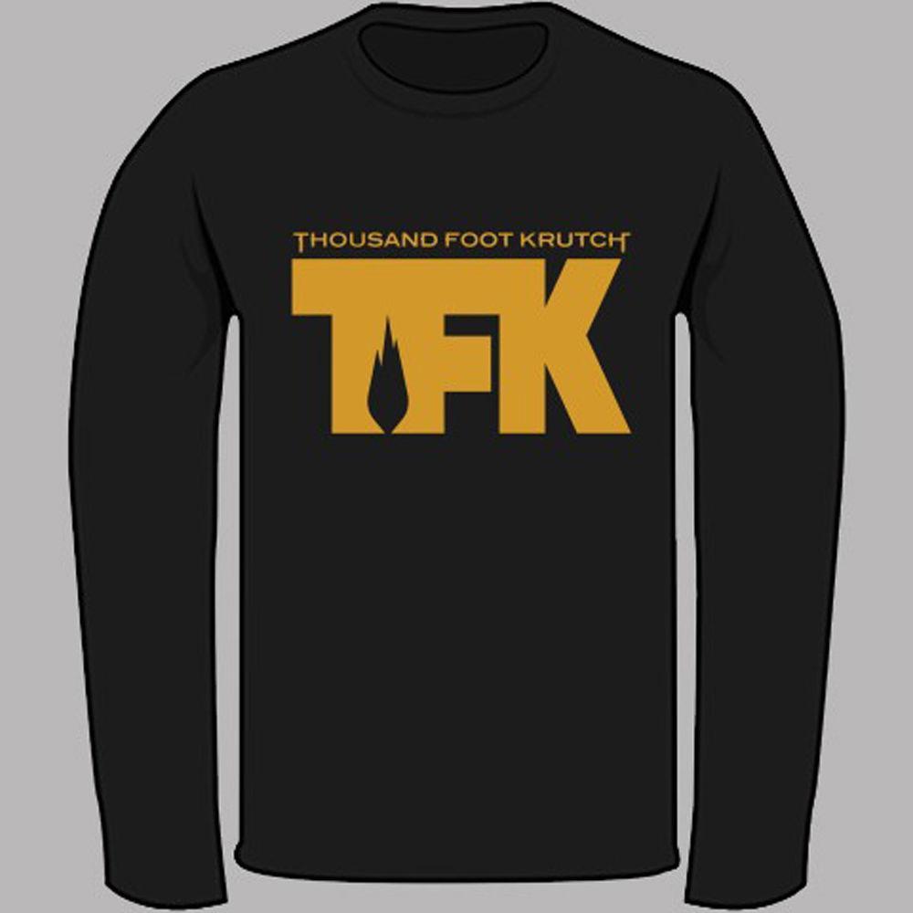 Thousand Foot Krutch Logo - Thousand Foot Krutch TFK Rock Band Logo Black Long Sleeve T Shirt