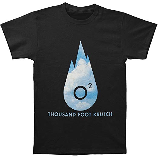 Thousand Foot Krutch Logo - Thousand Foot Krutch Men's O2 Logo T Shirt Black: Clothing