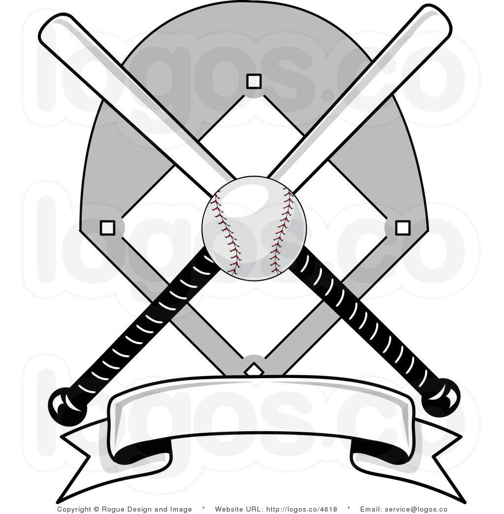 Crossed Bat Ball Logo - Softball Bat Clipart | Free download best Softball Bat Clipart on ...