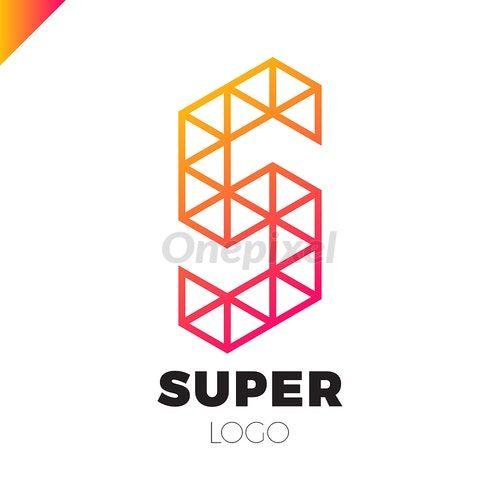 Colorful S Logo - Abstract letter S logo design template. Colorful polygon creative