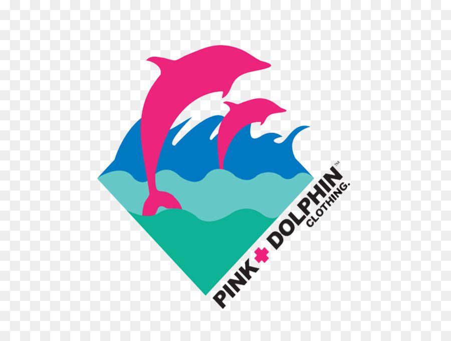 Pink Dolphin Clothing Line Logo - Logo Pink+Dolphin Clothing T-shirt Amazon river dolphin - pink fonts ...