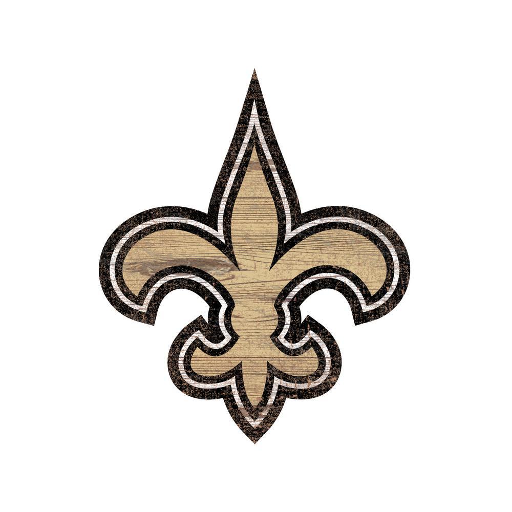 New Orleans Saints Logo - Adventure Furniture NFL Indoor New Orleans Saints Distressed Logo ...