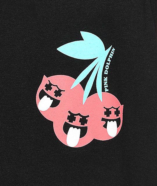 Pink Dolphin Logo - Pink Dolphin Cherry Ghost Black Tank Top