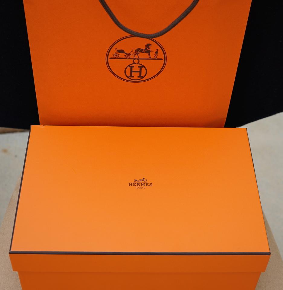 White Box with Orange B Logo - Hermès Orange White Papaya White Kool Sneakers Size36 36.5 Sneakers