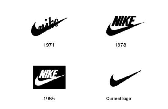 First Nike Logo - Past, Present of Famous Brands - Logo Evolution